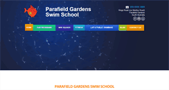 Desktop Screenshot of parafieldgardensswimschool.com.au
