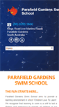 Mobile Screenshot of parafieldgardensswimschool.com.au