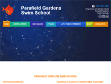 Tablet Screenshot of parafieldgardensswimschool.com.au